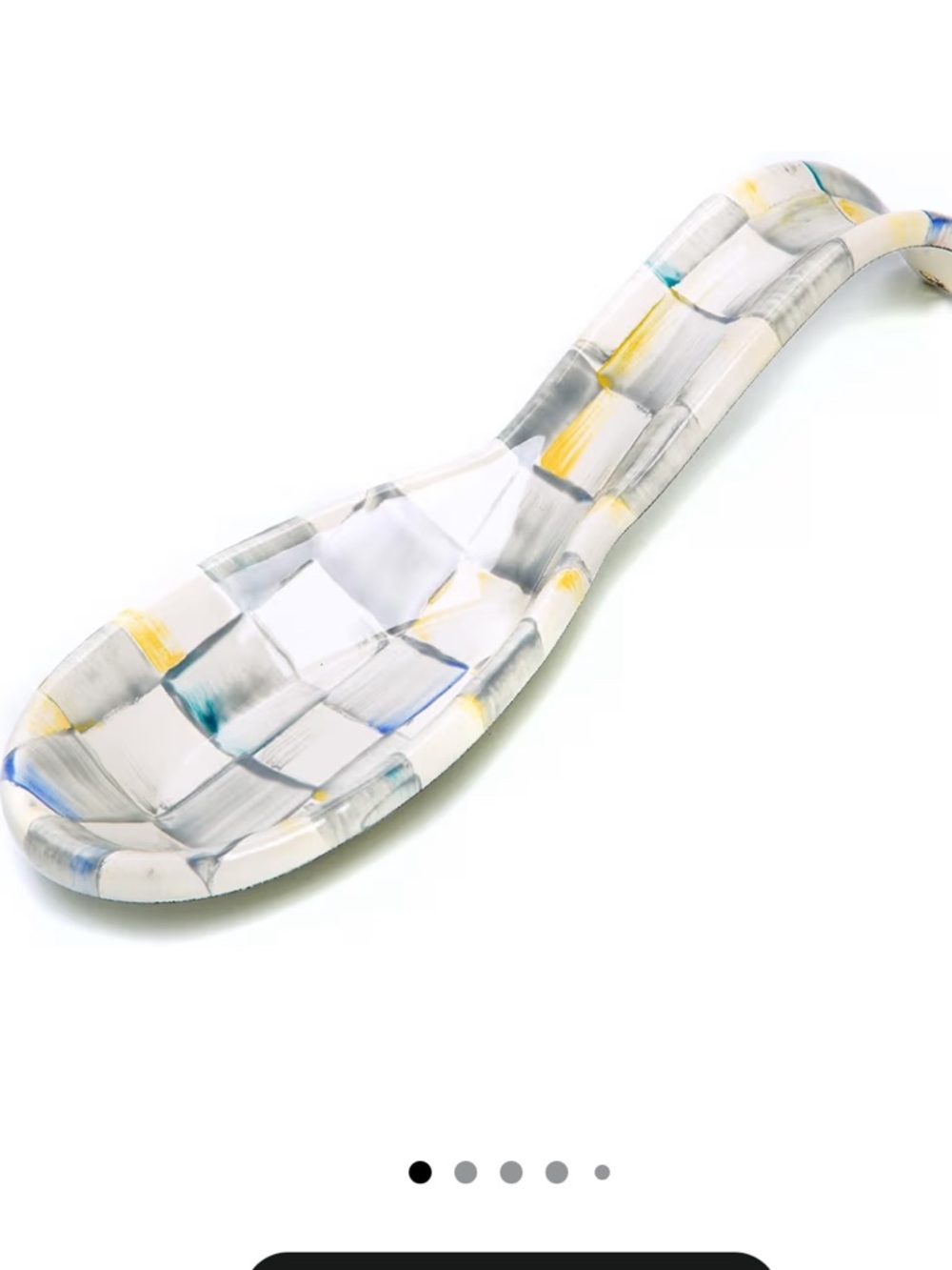 MACKENZIE-CHILDS Enamel Spoon Rest, Sterling Check